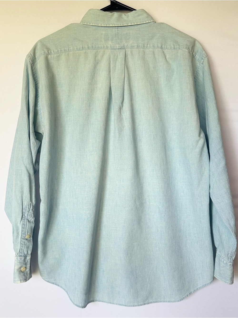 Ralph Lauren Polo Sport Women's 8 Soft Faded Chambray Oxford Shirt Vintage 90s - Picture 6 of 6